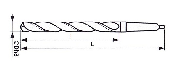 ČSN 221140 HSS DIN 345 FRÉZ.