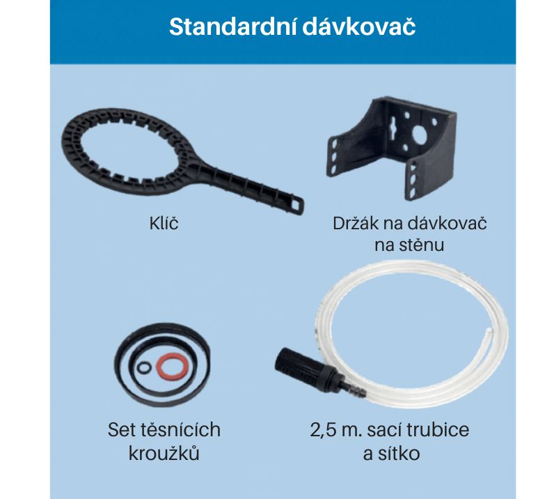 Dávkovací čerpadlo na léčiva 0,1 -0,9% ŽLUTÉ